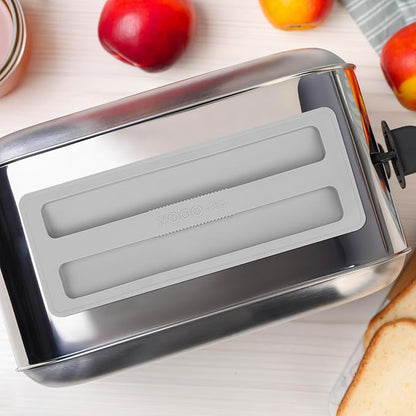 Kichvoe Toaster Cover: Silicone Toaster Lid 10.7 * 4inch 2 Slice Bread Machine Dust Cover for Kitchen