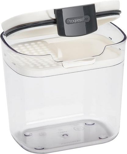 ProKeeper 6-Piece Airtight Food Storage Containers for Baking Essentials - White & Clear, Plastic, BPA-Free