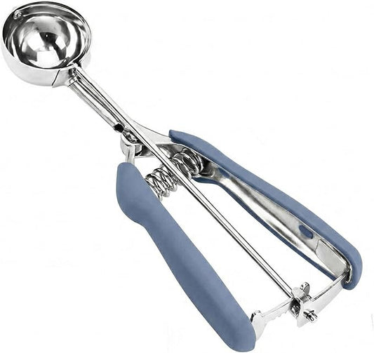 Ice Cream Scoop, 18/8 Stainless Steel Cookie Scoop, Cookie Scoops for Baking, 1.5 Tbsp/ 23ml/ 0.7 oz Cookie Dough Scoop, Cookie Scooper for Baking (#50 Midnight Blue)