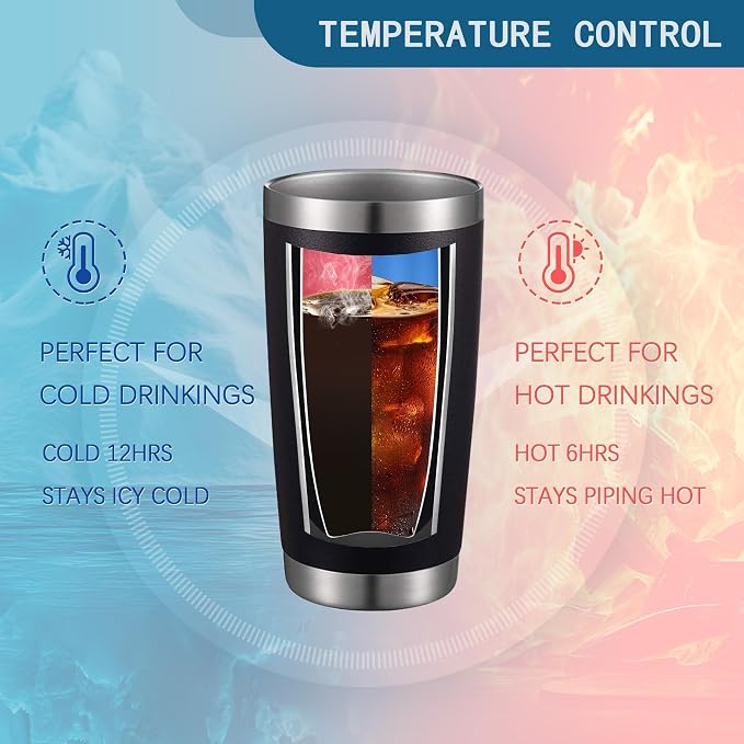 Eeffoc Is Coffee Spelled Backwards Funny Coffee Tumbler,20oz Insulated Stainless Steel Travel Mug with Lid,Straw and Brush,Double Wall Iced Travel Cup,Gifts for Women,Men,Boss,Friends,Employ(Black)