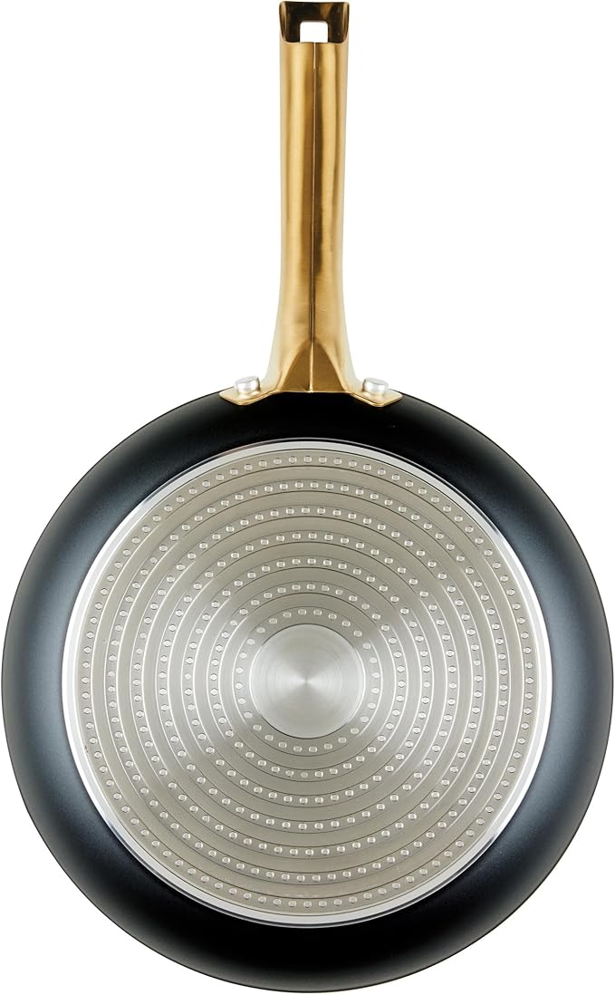 Farberware Forged Induction Ceramic Nonstick Cookware Set, 12-Piece, Black Pots & Pans
