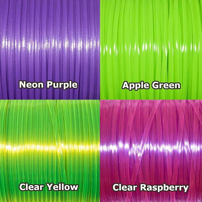 Craft County Rexlace Multicolor Bundle Packs – 100 Yards of Each Color (Grape)