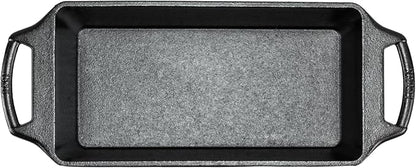 Lodge Seasoned Cast Iron Loaf Pan 10 Inches - Pre-Seasoned Rectangular Cast Iron Bakeware- Even Browning Bread Pan with Easy-Release Finish - PFAS-Free Non-Toxic Cookware