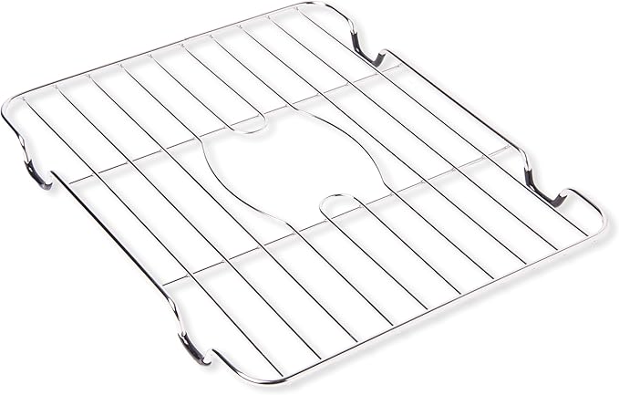 Better Houseware Sink Protectors for Kitchen Sink, Rust-Resistant Scratch-Preventing Stainless Steel Sink Protector Grid, Non-Slip Kitchen Sink Rack for Washing, 12 x 10.25 x 1 Inch