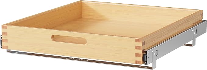 Pull Out Drawers for Cabinets 21"W x 21"D, Slide Out Wood Drawer Shelf, Heavy Duty Caddy Pull Out Cabinet Organizer, Base Cabinet Organization for Kitchen, Pantry