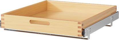 Pull Out Drawers for Cabinets 21"W x 21"D, Slide Out Wood Drawer Shelf, Heavy Duty Caddy Pull Out Cabinet Organizer, Base Cabinet Organization for Kitchen, Pantry