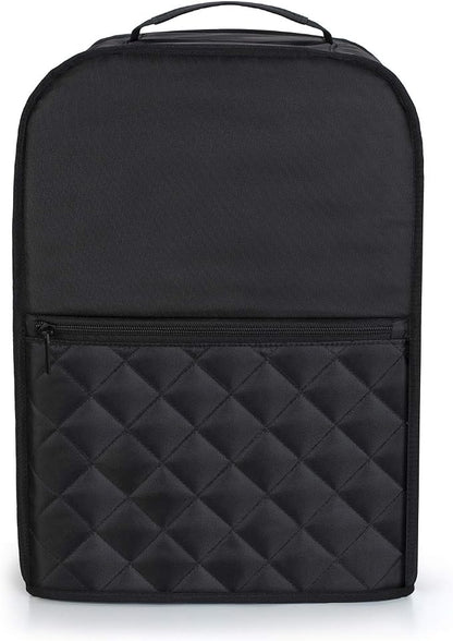 Luxja Food Processor Cover Compatible with Cuisinart and Hamilton Beach 10-14 Cup Processor, Food Processor Dust Cover with Accessories Pockets, Black