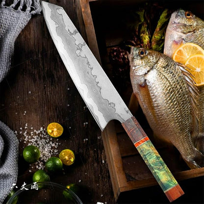 Professional Chef Knife Kitchen Knife Sharp Blade Cleaver Slicer Japanese 440C Steel Kitchen Knives Kitchen Tools Santoku Knife (JDH04)