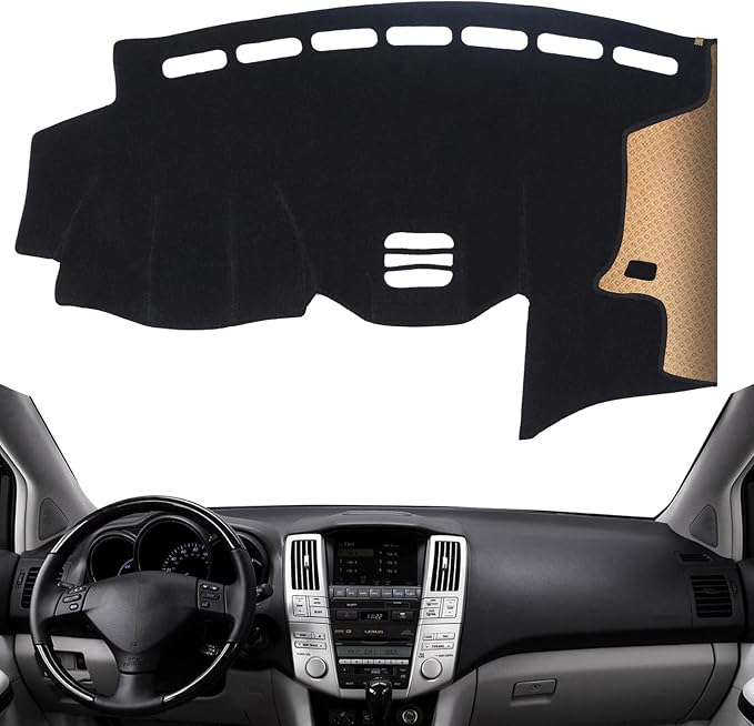 Dash Cover, Anti-Glare, Sun Protection, Dustproof, UV-Proof, Dashboard Covers, Interior Car Accessorie Fit for 2004 2005 2006-2009 Le-xus RX,04-06 RX330,07-09 RX350,06-08 RX400h, Black