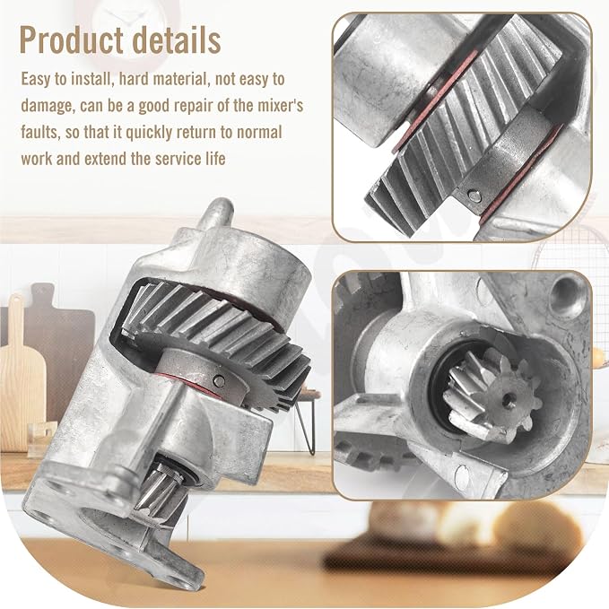 Upgrade Material WP240309-2 240309-2 Worm Gear Assembly Compatible With Whirlpool Kitchen-aid Maytag Mixer Replacement Gear 4162100 4169907 4162101 PS734273- Not traditional plastic gears