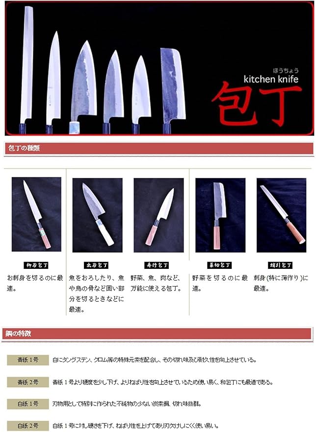 Tosa Knife Knives Black Hammered Santoku Super Steel 165 mm