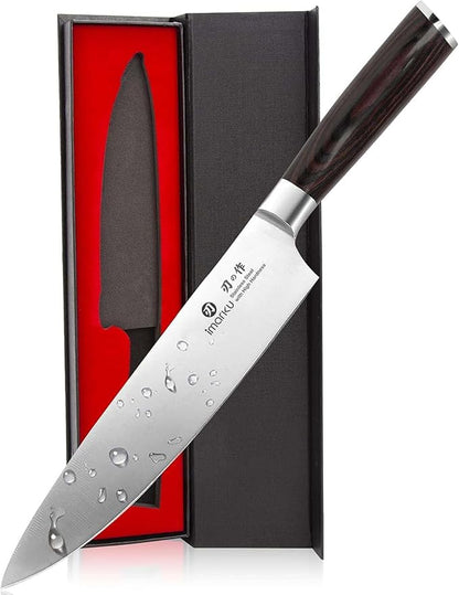 imarku Japanese Chef Knife - Sharp Kitchen Knife 8 Inch Chef's Knives HC Steel Paring Knife, Unique Gifts for Men and Women, Gifts for Mom or Dad, Kitchen Gadgets with Gift Box, Fathers Gifts