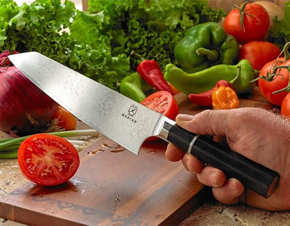 Mercer Culinary Premium Grade Super Steel, 8-Inch Chef's Knife, Ebony Wood Handle