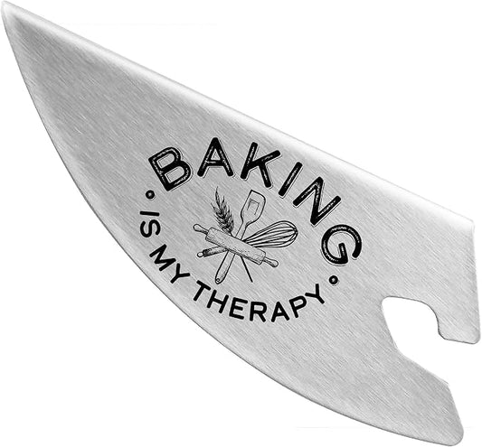 New Metro Design Pouring Chute Stand Mixer Replacement Pouring Shield with Unique Laser Etched Motto, Baking is my Therapy