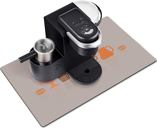 Golener Thick Counter Protector Absorbent Coffee Machine Spill Mat, Desk Protector, Prevent Moving, Coffee Mat Placemats Under Any Drink Coffee, Tea