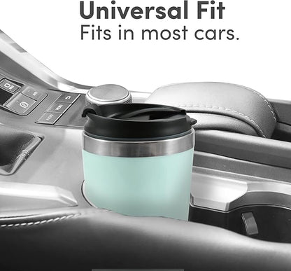 Elite Gourmet EHC117M Personal Single-Serve Compact Coffee Maker Brewer Includes 14Oz. Thermal Travel Mug with Stainless Steel Interior, Compatible with Coffee Grounds, Reusable Filter, Mint