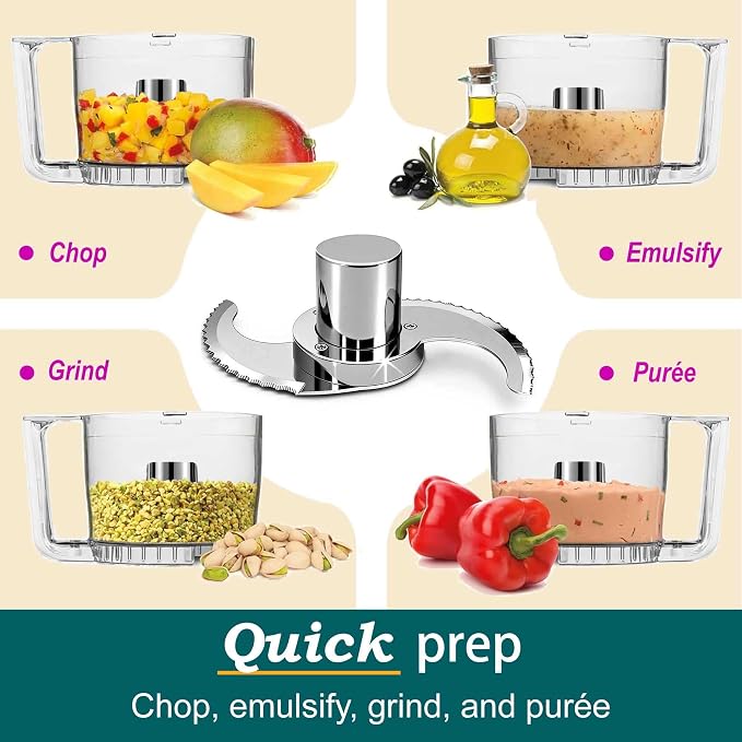 DLC-861TXB-CSR for Cuisinart Food Processor DFP-11, DLC-2011, DLC-8 Only | No Microplastic Release, Modular, Resists Cracking & Chipping & Grease, Easily Handle Hard Ingredients, Serrared Edge
