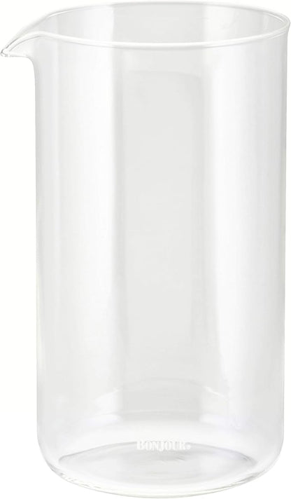 BonJour 8-Cup French Press 53315 Replacement Glass Carafe, Universal Design