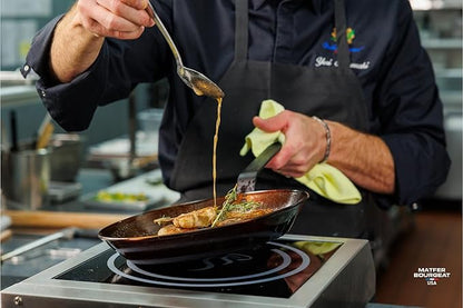 Matfer Bourgeat Black Carbon Steel Frying Pan, 17 7/8"