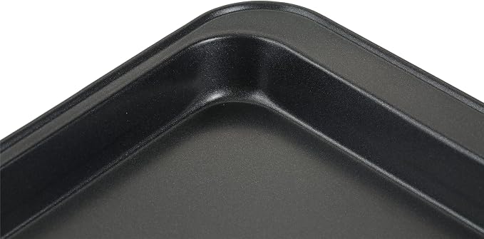Baking Sheets Toaster Oven Pans, Cookie Sheets for Baking Tray Non Stick, Broiler Quarter Half Sheet Pan, Jelly Roll Pan Cake Pan Set for Cooking, Walooza Rimmed Cookie Sheets for Baking Nonstick