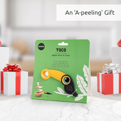OTOTO New TOCO - Apple Peeler, Slicer & Corer- Heavy Duty - Easy and Safe to Use Fruit Cutter - Upgraded Apple Slicer - Corer, Cutter, Wedger Tool - Thin Apple Slicer - Cut Spiral Apple Slices