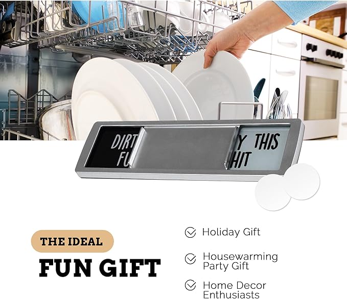Kitchen Dishwasher Clean Dirty Magnet Funny Sign for Home Organization, Kitchen Gadgets, Home Decor, Kitchen Accessories, Dirty Clean Indicator Slider, Laundry Room Organization Magnets, Cute