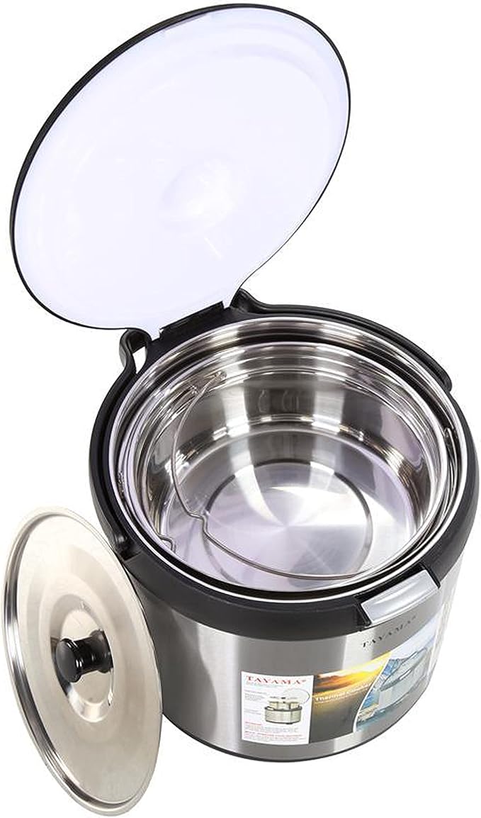 Tayama Stainless Steel Thermal Cooker,Black,7 Qt.,TXM-70CFZR