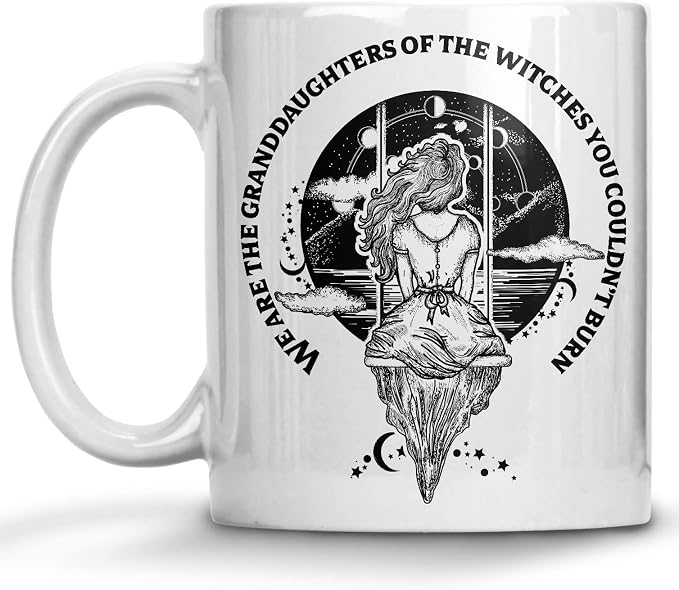 We Are The Granddaughters Of The Witches You Could Not Burn Mug, Wicca, Witchy Aesthetic, Feminist Coffee Mug, Halloween Gifts Coffee Mug, Tea Cup