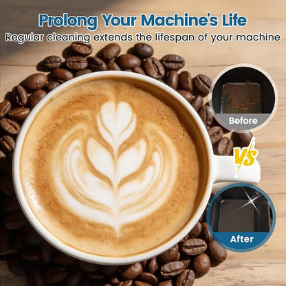 CPLIKE 24 Tablets Coffee Machine Cleaning Tablets Compatible with Jura Automatic Coffee Centers Machines, High Efficiency Cleaning and Longer Life Span, Park# 64308