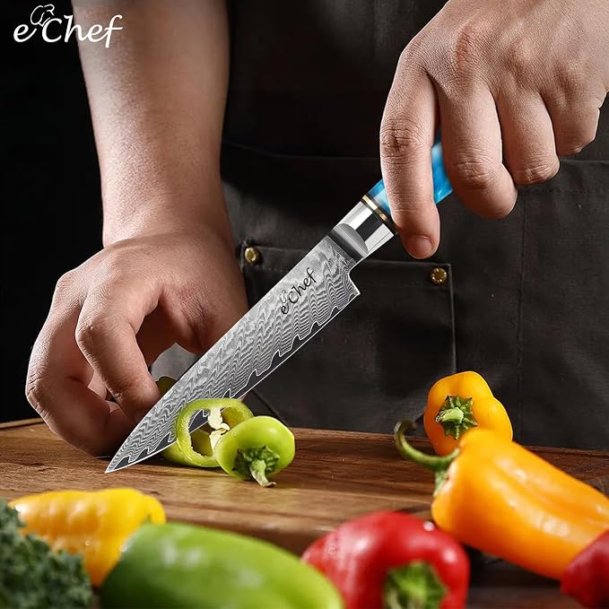 5-inch Peeler, Professional Kitchen Knife, Sharp Blade, 67-Layer Damascus VG-10 Steel Core, Comes with Gift Box (5-inch Multifunctional Knife)