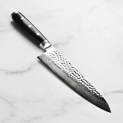 Enso Chef's Knife - Made in Japan - HD Series - VG10 Hammered Damascus Stainless Steel Gyuto - 8"