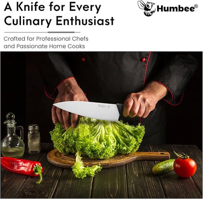 10-Inch Chef Knife, NSF Certified Razor-Sharp High Carbon Stainless Steel Blade – Ergonomic Color Coded Handle, Non-Slip Grip Kitchen Knife, DT-10 Series, Black
