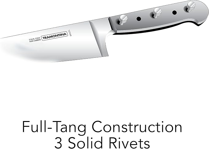 Tramontina Pro Series Forged 8-Inch Chef Knife, Stain-free High-Carbon Steel Kitchen Knives for Cooking
