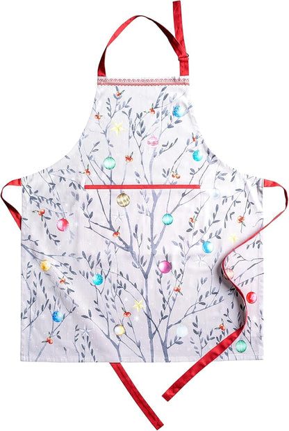 Maison d' Hermine 100% Cotton Apron for women with Pocket Kitchen Chef Apron for Men Cooking Spring Summer