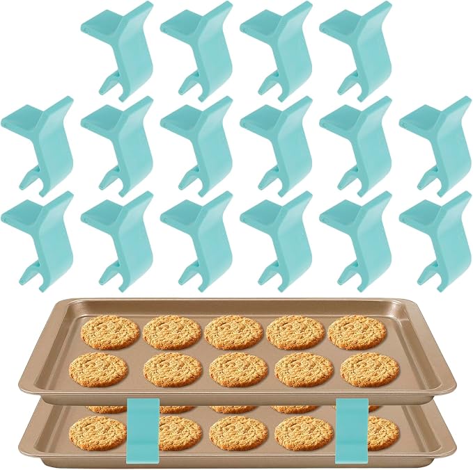 32PCS Baking Sheet Stackers Set Space-Saving Tray Stackers Reusable Trays Stacking Holder Multipurpose Baking Tray Stackers for Freeze Dryer Trays (32PCS)