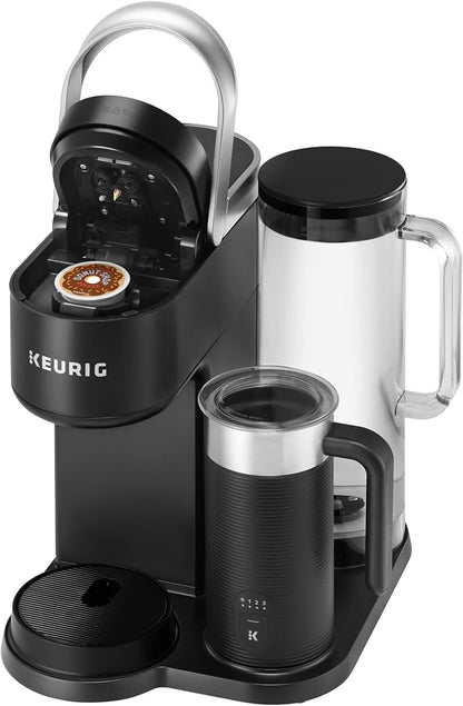 Keurig K-Café SMART Single Serve Coffee Maker with WiFi Compatibility, Latte and Cappuccino Machine with Built-In Frother, 6 Brew Sizes, Black