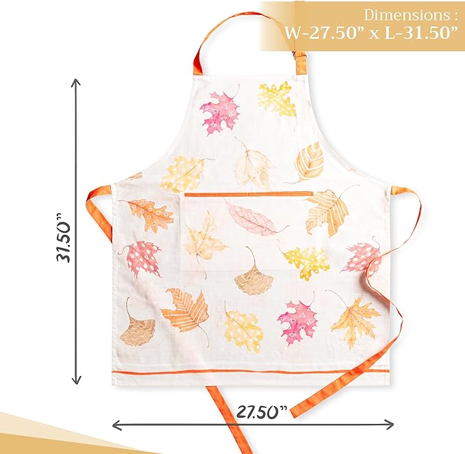 Maison d' Hermine 100% Cotton Apron for women with Pocket Kitchen Chef Apron for Men Cooking Spring Summer