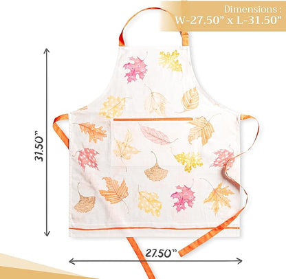 Maison d' Hermine 100% Cotton Apron for women with Pocket Kitchen Chef Apron for Men Cooking Spring Summer