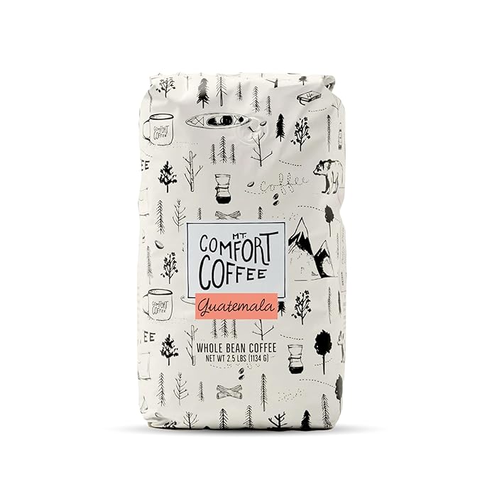 Mt. Comfort Coffee Guatemala Medium Roast, 2.5lb - Sourced From Small, Guatemalan Coffee Farms - Flavor Notes of Chocolate & Caramel - Roasted Whole Beans