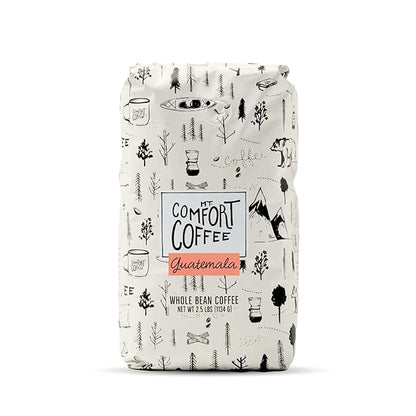 Mt. Comfort Coffee Guatemala Medium Roast, 2.5lb - Sourced From Small, Guatemalan Coffee Farms - Flavor Notes of Chocolate & Caramel - Roasted Whole Beans