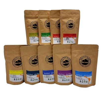 Split Oak Coffee Roasters Gourmet Gift Box – Whole Bean Variety Pack Coffee Gift Box, 9 Medium Roast Coffees from Around the World – Global Tasting Collection, 2oz Bags, Roasted in the USA