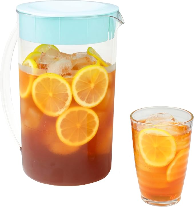 Brentwood KT-2150BL Iced Tea and Coffee Maker with 64 Ounce Pitcher, Blue