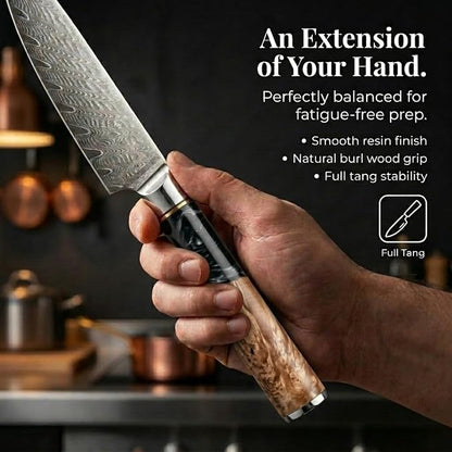Tidal Black - 4" Paring Knife - Damascus