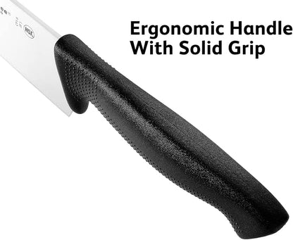 Cuisine Pro 8-Inch Chef Knife – NSF Certified High Carbon Stainless Steel Blade – Extra-Wide Razor-Sharp Edge – Ergonomic Non-Slip Handle – Dishwasher Safe