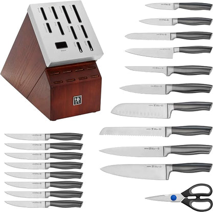 HENCKELS J.A International Graphite 20-pc Self-Sharpening Block Set, Brown, Silver