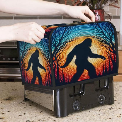Toaster Cover 2 Slice Wide Slot Galaxy BigfootBread Toaster Oven Dustproof Cover Small Appliance Kitchen Covers Dust and Fingerprint Protection for Women Gift 2 Slice