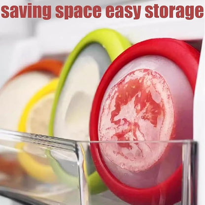 Winb Avocado Saver & Onion Storage Reusable Fruit and Veggie Savers - Ideal for Avocados, Tomatoes, Apples, Garlic, Onions, and More (Lemon saver)