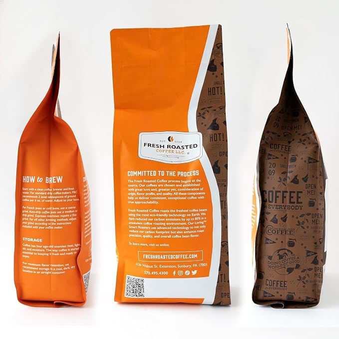 Fresh Roasted Coffee, Guatemala Huehuetenango Whole Bean Coffee, Medium Roast, Single-Origin, Kosher, 2 lb (32 oz)