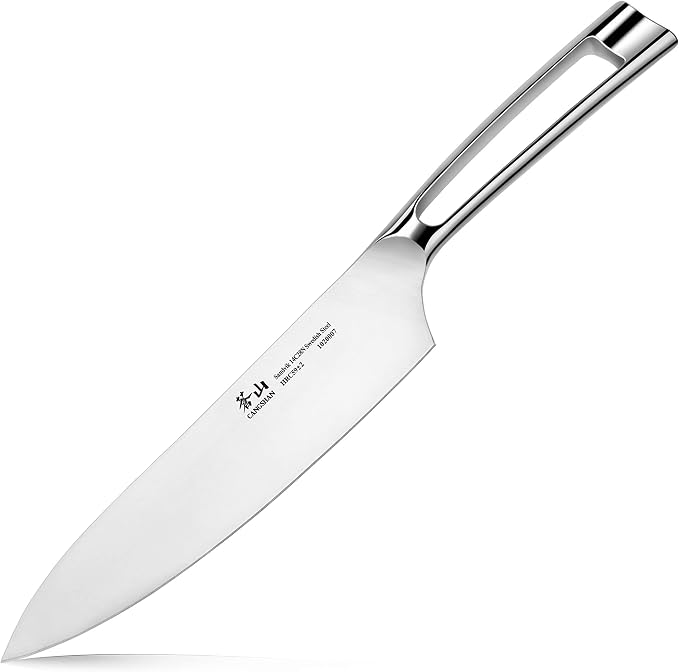 Cangshan TN1 Series 1020007 Swedish 14C28N Steel Forged Chef Knife, 8-Inch