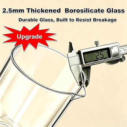 French Press Coffee Maker, 304 Stainless Steel French Press with 4 Filter, Heat Resistant Durable, Easy to Clean, Borosilicate Glass Coffee Press, 100% BPA Free Glass Teapot, 34oz, Dark Pewter